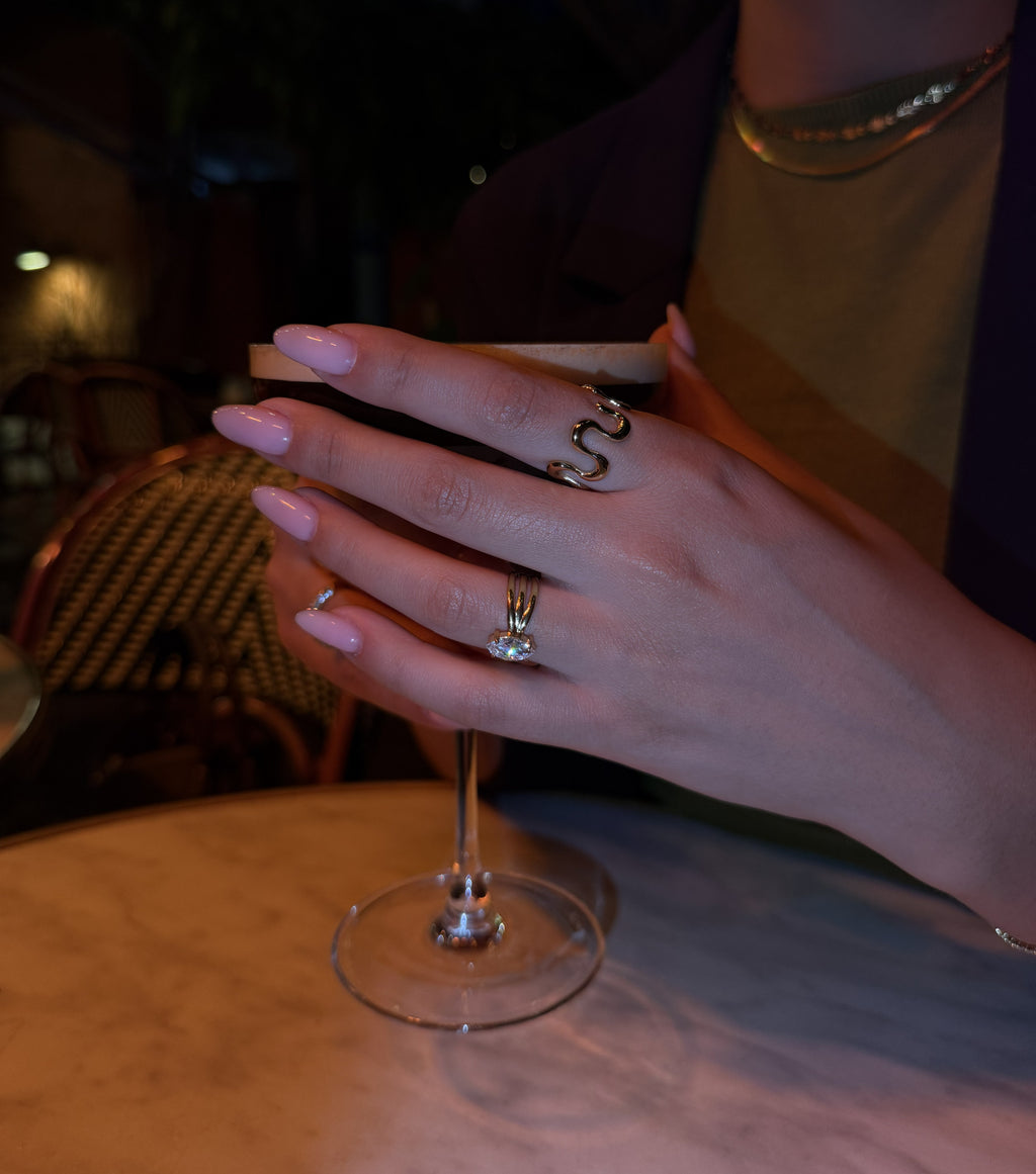 WAVE RING - justerbar